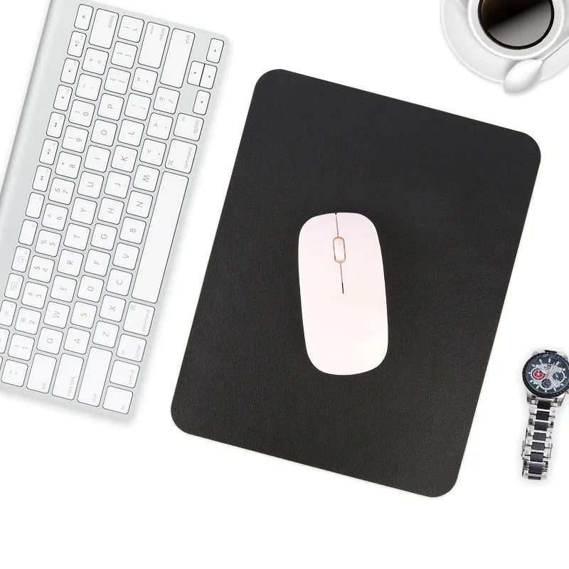 Small PU Mouse Pad Non-Slip Gaming Desktop Mouse Pad Waterproof Anti-Scratch Easy To Clean Mat For PC Laptop Desktop Computer