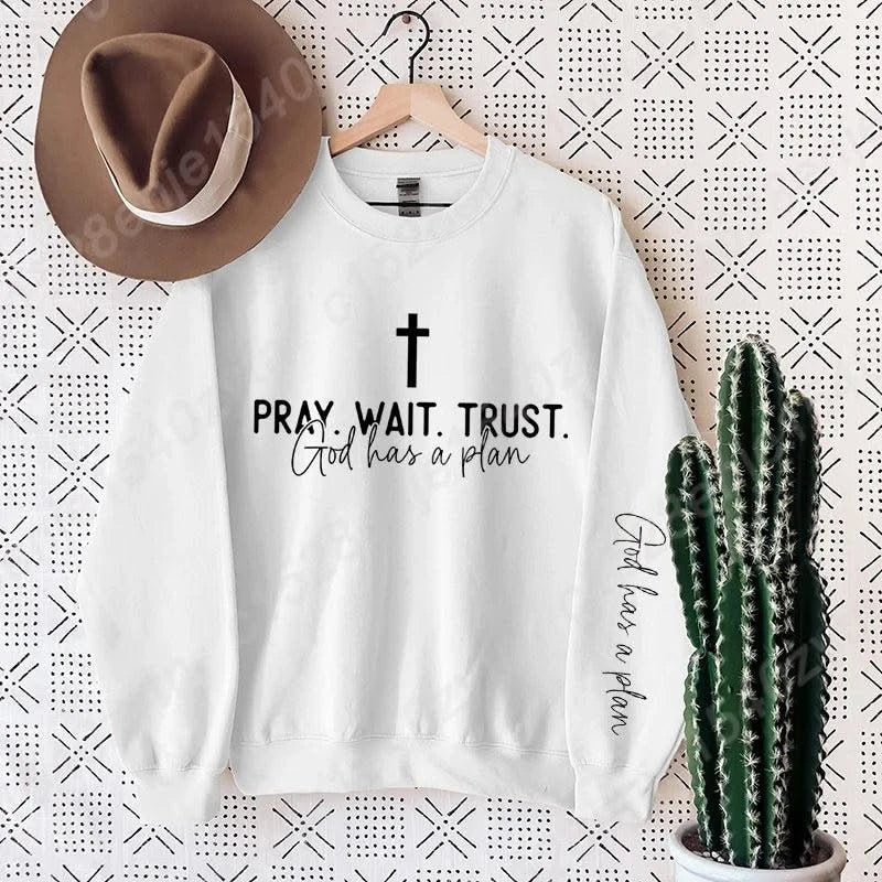 Uplifting Christian Quote Crewneck Sweatshirt, Long Sleeve, Women's