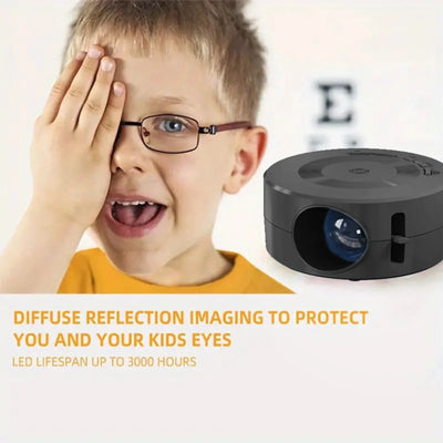 Mini Projector 1080p Small Home Movie Projector Built in Speaker Same Screen Function Portable for Android for Phone