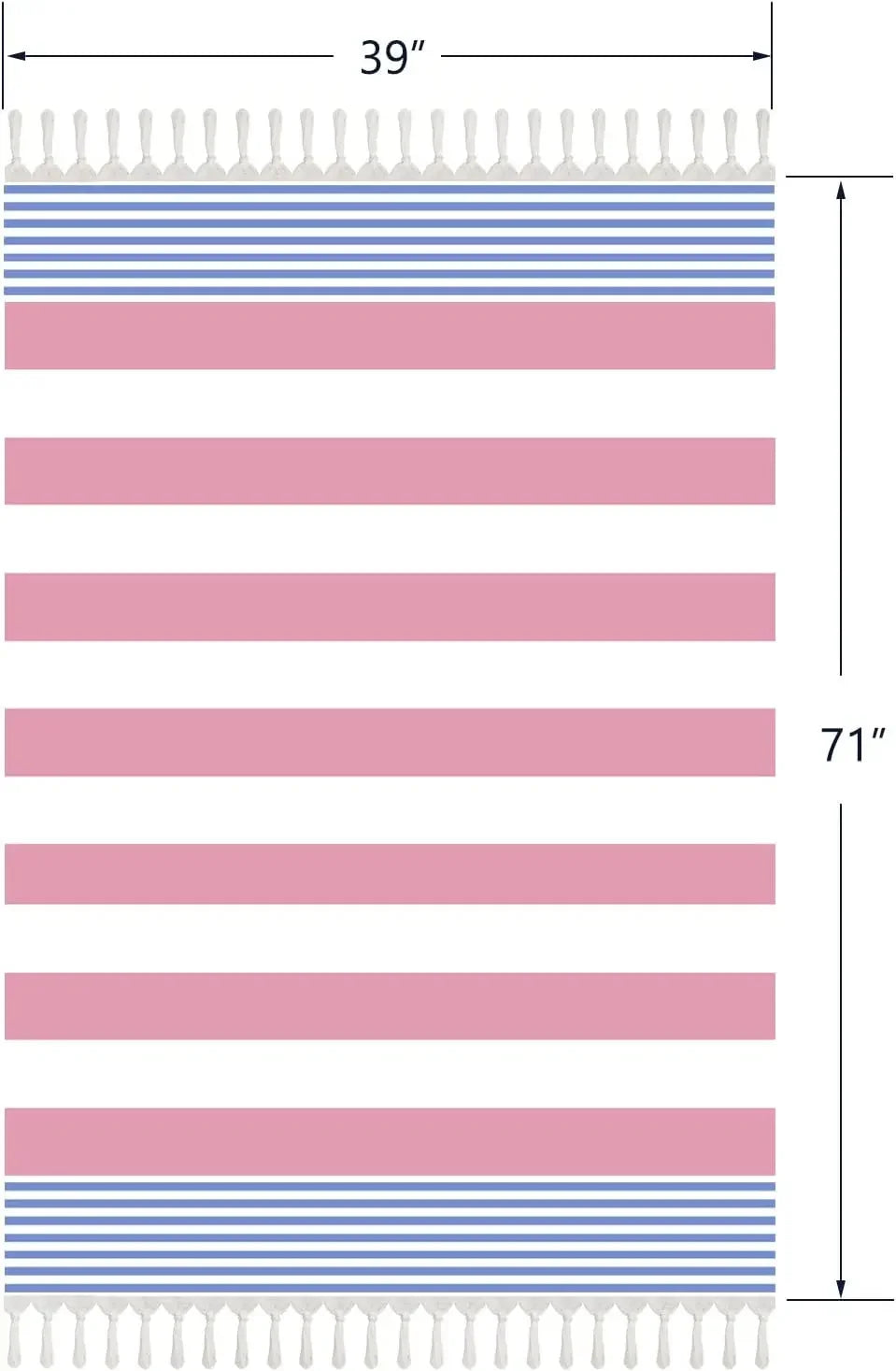 Turkish Beach Towels 39*7" Oversized  Quick Dry Sand Free  Bath  Pool Gym and Bathroom