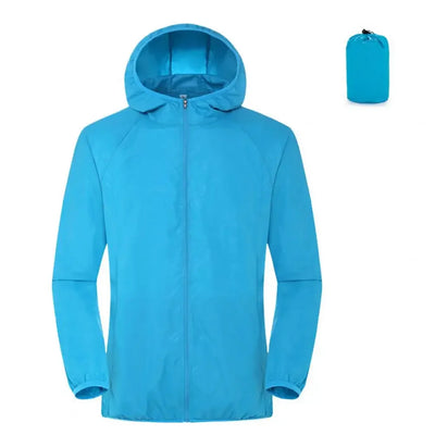 2024 Summer Hooded Jacket Men Women Waterproof Sun Coat Pockets Quick Dry Skin Ultra light Windbreaker Outdoor Jacket
