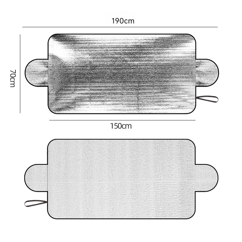 Universal Car Windshield Snow Cover - Frost Ice Rain & Sun Protector for Most Cars & SUVs, 1PC Auto Windscreen Shield