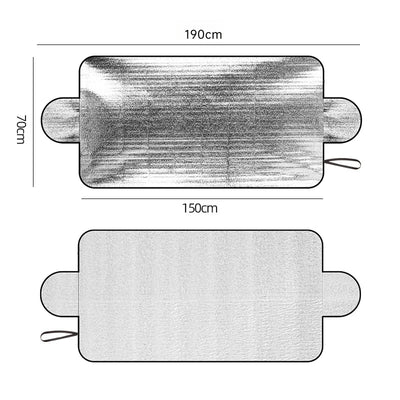 Universal Car Windshield Snow Cover - Frost Ice Rain & Sun Protector for Most Cars & SUVs, 1PC Auto Windscreen Shield
