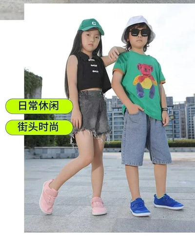 Little Big Kid Wide Barefoot Shoes Boys Girls Minimalist Sneakers Lightweight Non Slip Natural Children Walking Shoes Skate Flat