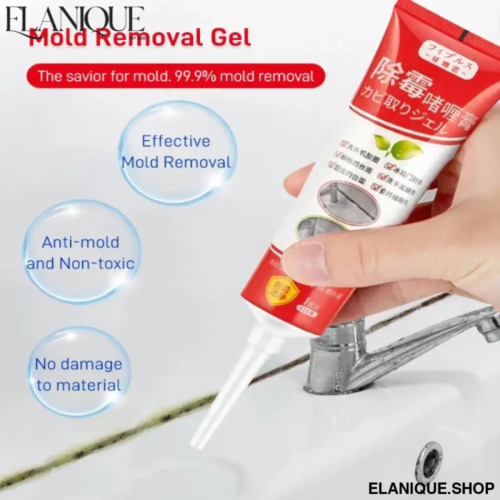 Multi-effect Mold Remover Strong Effective Mold Removal Gel No Scrubbing for Bathroom Kitchen Refrigerator Washing Machine Seal