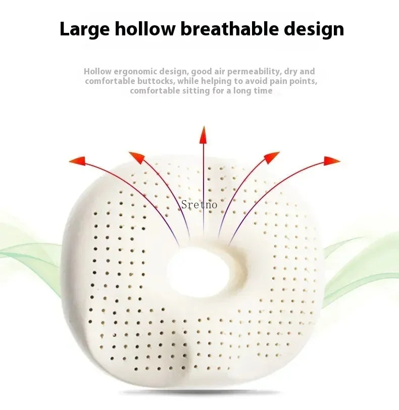 Latex Hemorrhoid Seat Cushion Thickened Office Beautiful Buttocks Pregnant Women Buttocks Pad Hollow Tailbone Protect Cushions