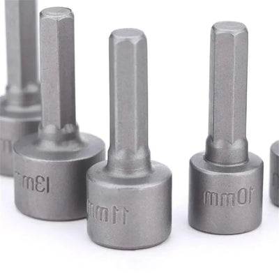 9pcs Power Hand Driver Drill Tools Set 5-13mm Metric Socket Wrench Set Power Nuts Driver Socket 1/4" Hex Shank Drill Bit Set