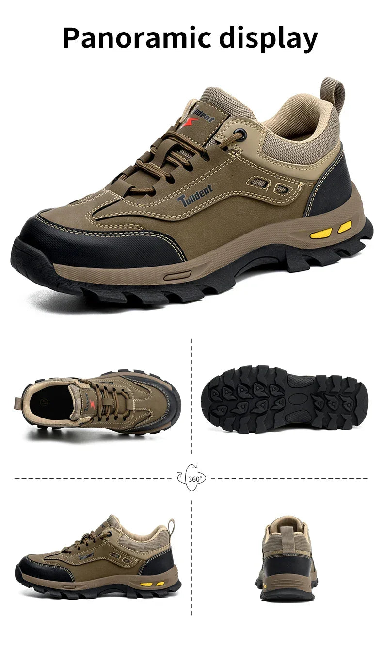 New men's safety shoes, puncture resistant work shoes, men's protective shoes, wear-resistant work boots  Tactical Boots
