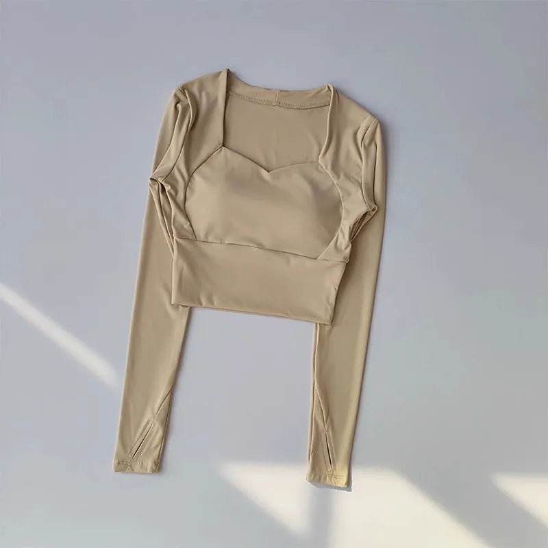 Women's Long Sleeve Seamless Fitness Top