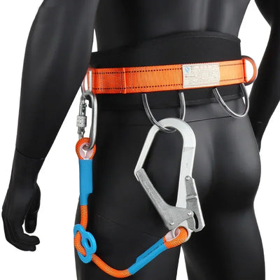 2.1mProfessional Safety Climbing Belt Downhill Harness  Rescue Belay Device Equipment Suitable For Rock Climbing Mountaineering