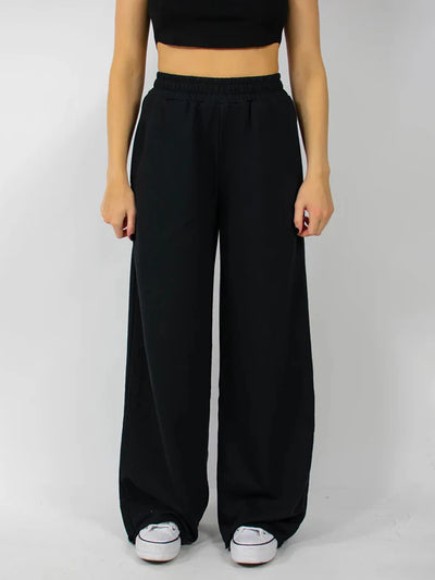 2023 Wide Leg Sweatpants for Women Elastic High Waisted Pocket Baggy Sweat Pants Teen Girls Oversized Straight Leg Sweatpants