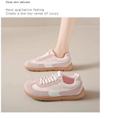 Women's Shoes Fashion Trend College Style Wide Toe Soft Comfortable Flat Casual Shoes Outdoor Casual Sports Shoes Women Sneaker