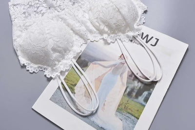 Women's Lace Bra Wireless Push