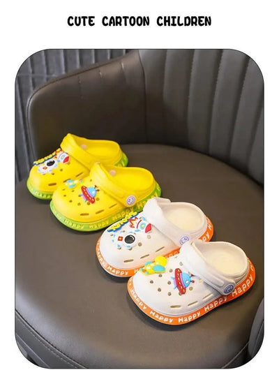 Anti-Skid Cartoon DIY Design Hole Soft Shoes | Baby | Kids Sandals | Children's Shoes | Slippers | Sandy Beach Slip-On Shoes For Toddlers