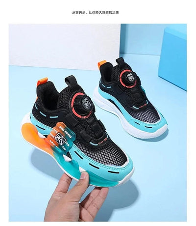 Children's school sports shoes breathable mat mesh casual anti slip easy to wear, suitable for boys and girls aged 5-10 years ol