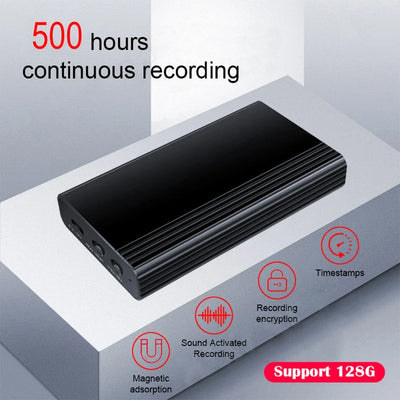 500 Hours Recorder Voice Recorder Noise Cancelling Audio Recorder with Magnetic Attachment Suitable for Lectures, Meetings