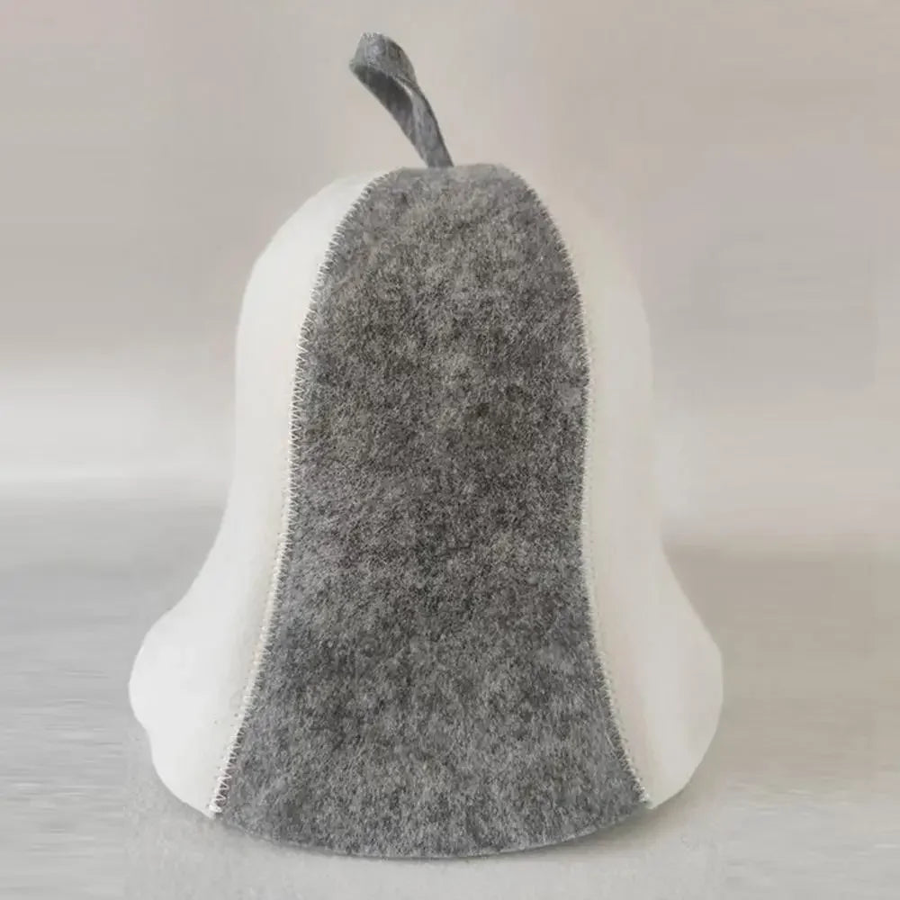 sauna Anti Heat Sauna Hat Thicken Wool Felt Shower Cap Women Men Steam Bath Shower Hair Turban Quickly Towel Drying Towel Hats