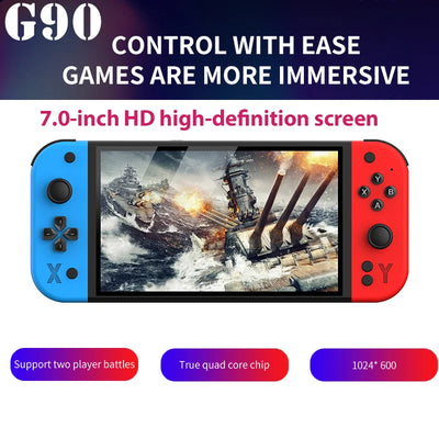 G90 7inch 64GB 4000mAh portable handheld game console arcade high-definition For PSP/PS1 nostalgic retro TV Gaming Controller