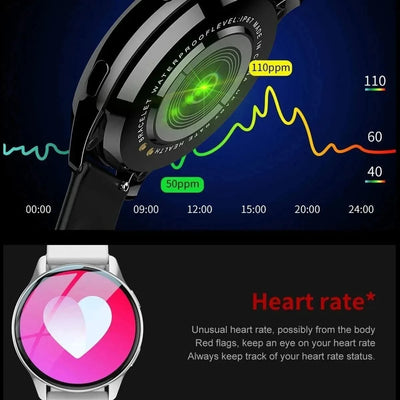 LIGE Women Bluetooth Call Smart Watch HeartRate Blood Pressure Monitoring Smartwatches Waterproof Men Smartwatch For Samsung IOS
