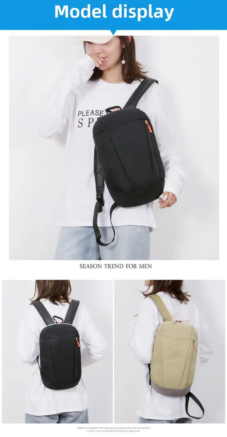 Mountaineering bag large capacity simple all-matching, fashionable, lightweight travel backpack, water splash resistant backpack