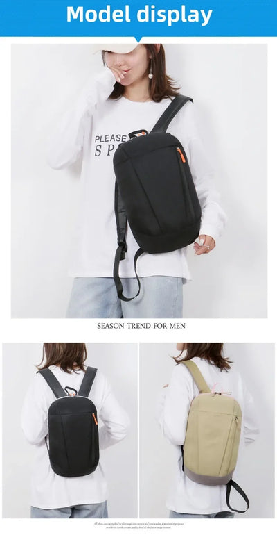 Mountaineering bag large capacity simple all-matching, fashionable, lightweight travel backpack, water splash resistant backpack