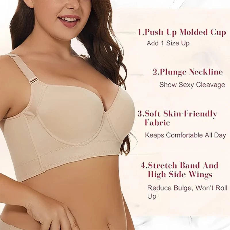 Dimmkof Full Back Coverage Push up Bras For Women