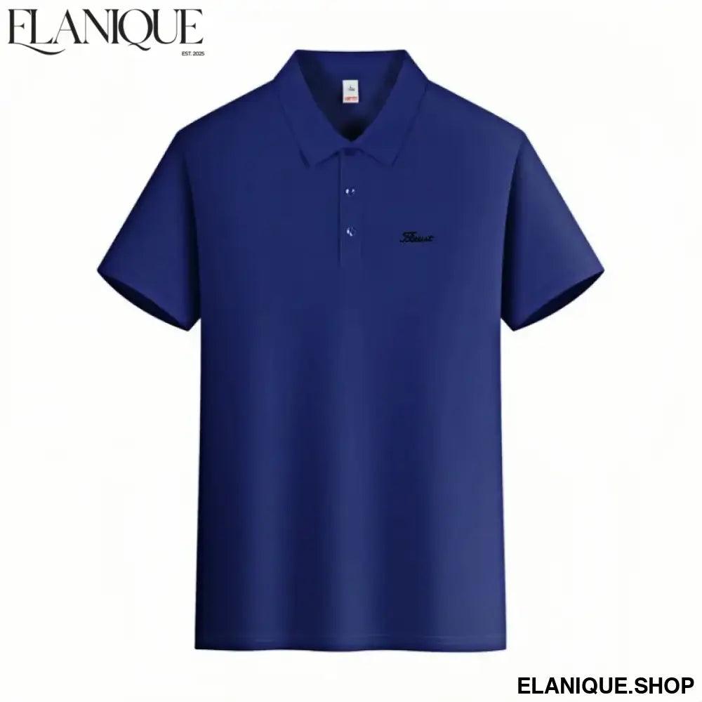 Men’s Embroidered Golf Polo Shirt – Smart Casual Summer Top