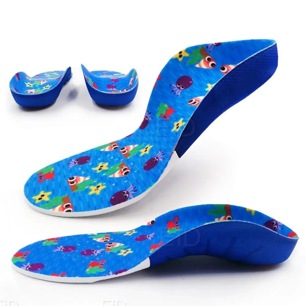 Kids Children 3D Orthopedic Insoles Arch Support insole for OX-Legs Flat Foot insoles Orthotic Pads Correction Health shoes pad