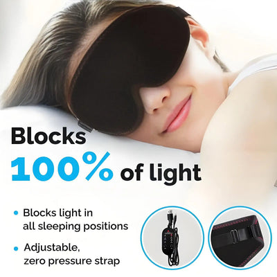 Heated Eye Mask Eye Mask for Dry Eyes with 3 Heat Levels Hot Compress Warm Compress Heating Pad for Sleep Dark Circles