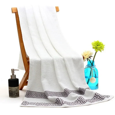 35x75cm 100% Cotton High Quality Luxury Soft Embroidered Adult Beach Bathroom Towels Strongly Water Absorbent