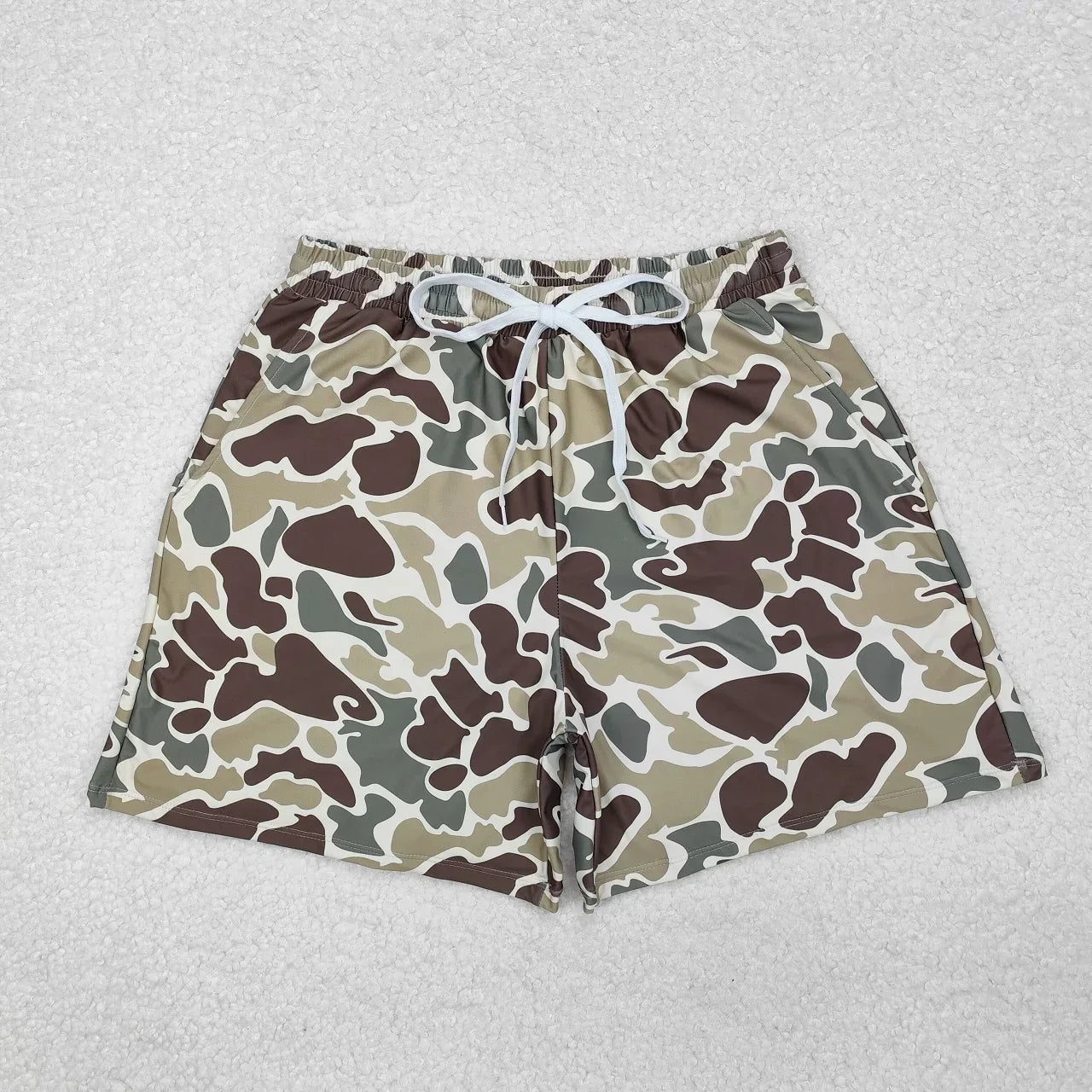 Wholesale Adult Women Swimwear Summer Sleeveless Shorts Swimsuit Set Camo Bathing Suit Clothing