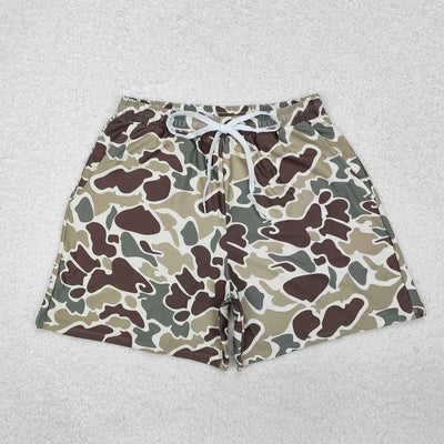 Wholesale Adult Women Swimwear Summer Sleeveless Shorts Swimsuit Set Camo Bathing Suit Clothing