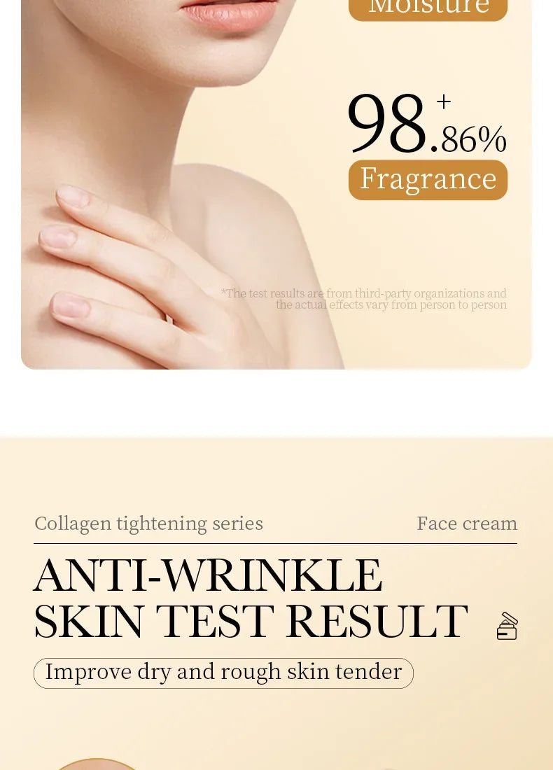 SADOER Collagen Firming Face Cream Skincare Moisturizing Hydrating Face Creams Faical Cream Beauty Face Skin Care Products