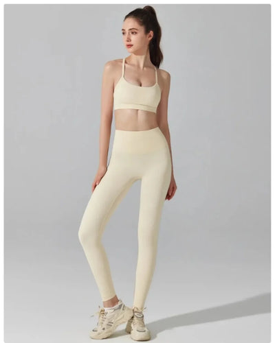 Women's Matching Activewear Set Sports Br a & High Waist Leg gings