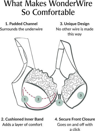 Front Closure Minimizer Bra for Women