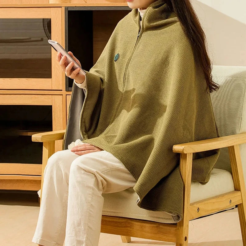 USB Electric Heated Blanket for Home & Office, Wearable Heating Blanket Washable Adjustable 3 Levels Temperature Warm Blankets