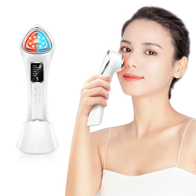 Microcurrent Facial Device 5-in-1 Facial Massager Red Light Therapy Beauty Device for Face and Neck Skin Rejuvenation Lifting