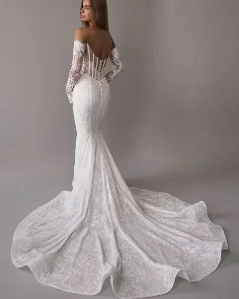 Customized corset curvy wedding dress luxury robe mariagea