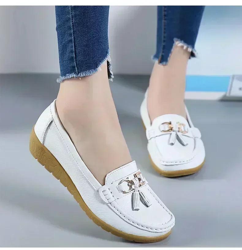 Women slip on loafers flat shoes moccasins casual sneakers