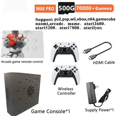 Retro Gaming Console 70000+ Games 500GB T8 Loaded For Wii PS2 DC PSP GAMECUBE Plug-and-Play On TV Windows 11 Children's Gift
