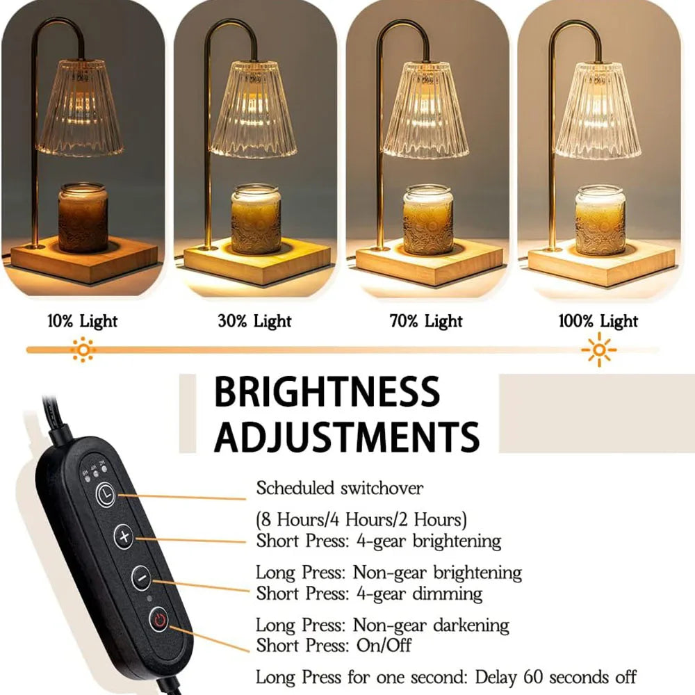 Candle Warmer Lamp, Electric Candle Lamp Warmer, House Warming Gifts New Home Bedroom Decor Wax Melt Warmer for Scented Wax