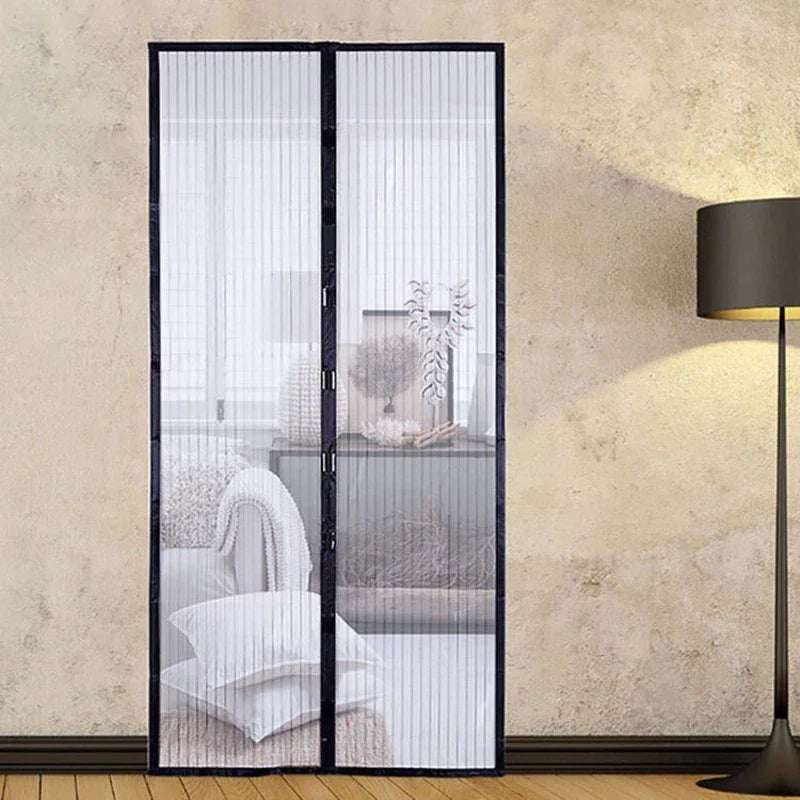 Summer Magnetic Screen Door Curtain Anti-Mosquito Net Fly Insect Screen Mesh Automatic Closing Kitchen Curtain Easy Installation