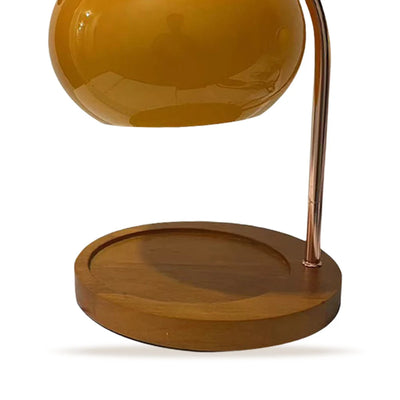 Wooden Base Candle Warmer Lamp with Timer Nordic Candle Wax Lamp Dimmable Modern Wax Melting Light for House Office Decoration