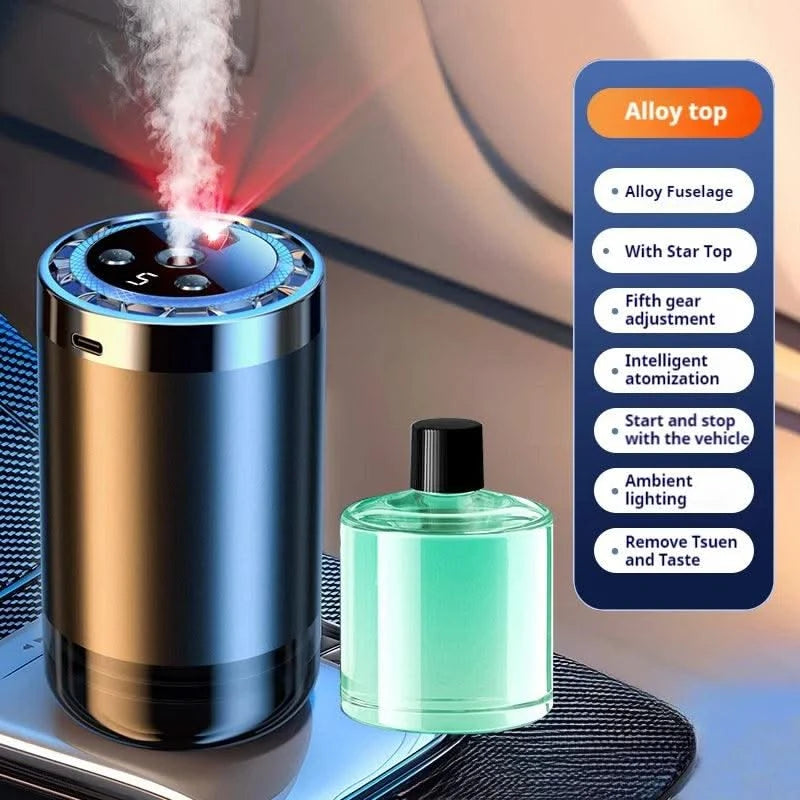 Car Air Humidifier Fragrance Diffuser Car Air Fresheners Perfume Essential Oil Diffuser Odor Eliminator Removing Humidifier