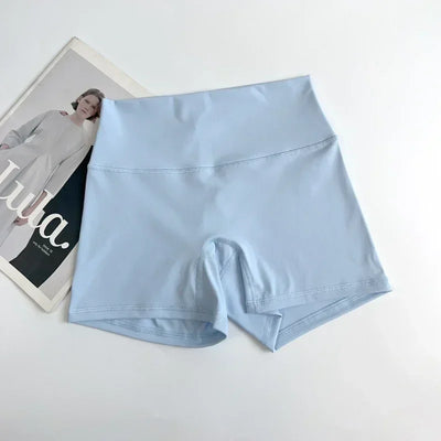 Women Sports Biker Shorts Women Naked Feeling High Waist Yoga Shorts Push Up Fitness Leggings Tummy Control Yoga Slim Shorts🩳👍