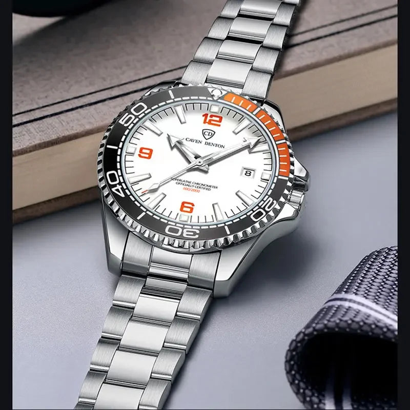 2025 New Top Brand Design Men's Watches Luxury Fashion Multifunctional Dial Quartz Watches Steel Strap Waterproof Men's Watches