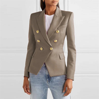 Spring and Autumn New Blazers for Women Clothing Autumn and Winter Solid Color Fashion Casual Suit Slim Blazers Women
