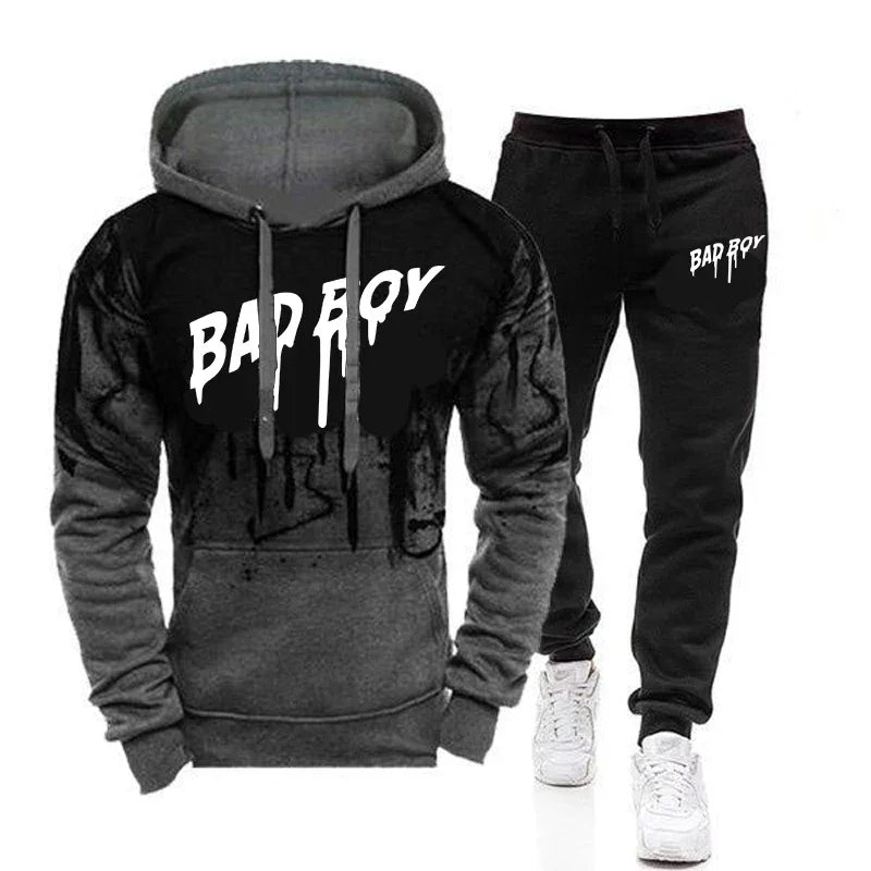 Sweatshirt Sports Pants and Sportswear Sweatsuit Daily Sets for Men Two Piece Tracksuit Man Hoodie Hot Sales 2024 Fashion Casual