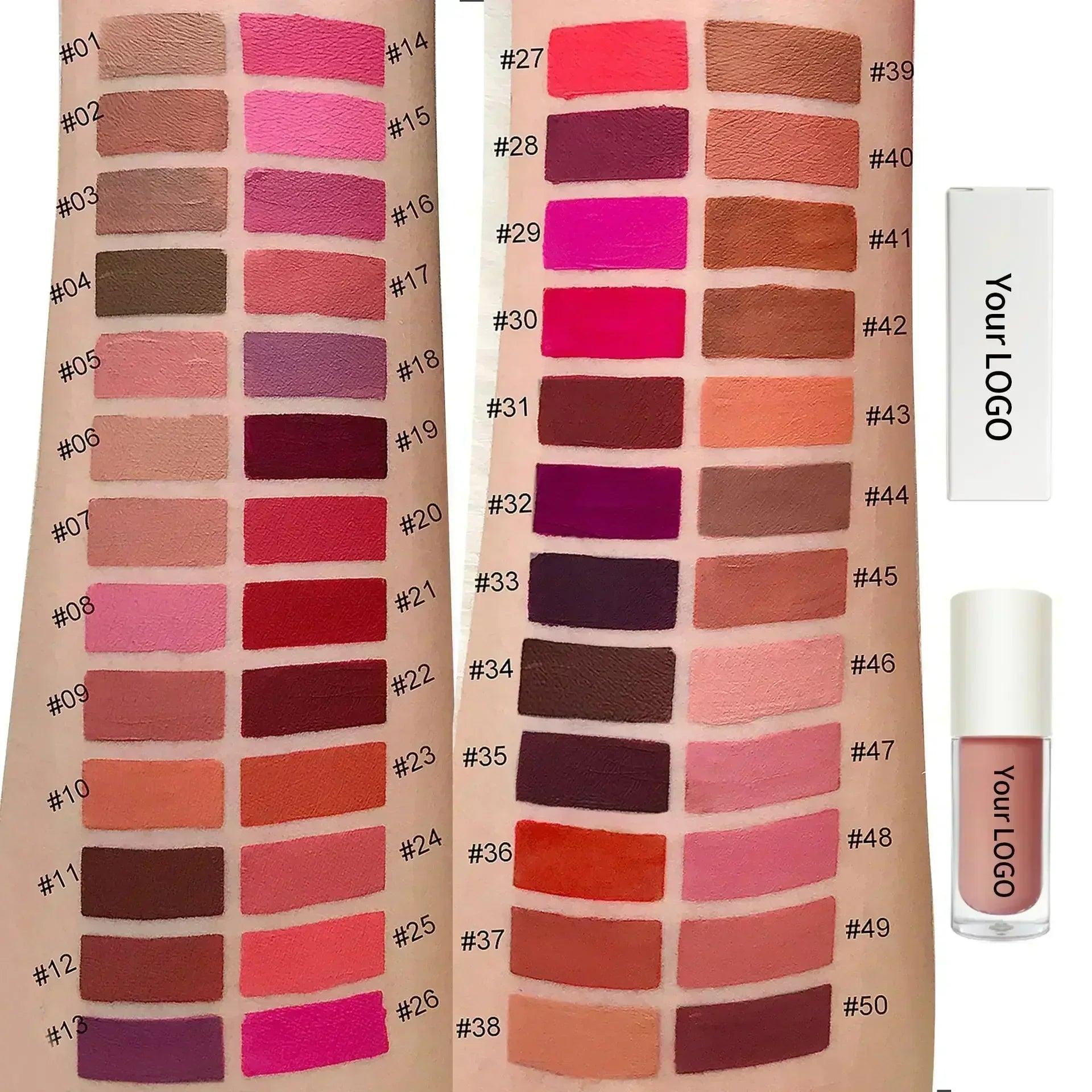 Liquid lipstick wholesale private label matte lipgloss makeup velet nude waterproof lipsticks long lasting lip tint