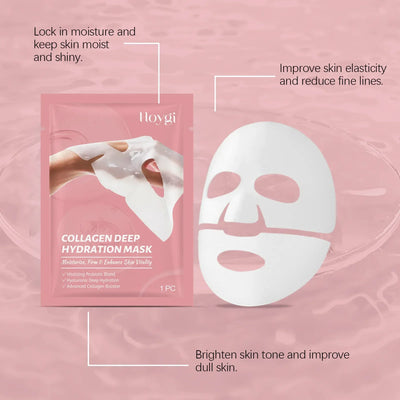 Collagen Face Mask Anti Aging Firming Moisturizing Refreshing Shrink Pore Brightening Overnight Mask Hyaluronic Acid Facial Mask